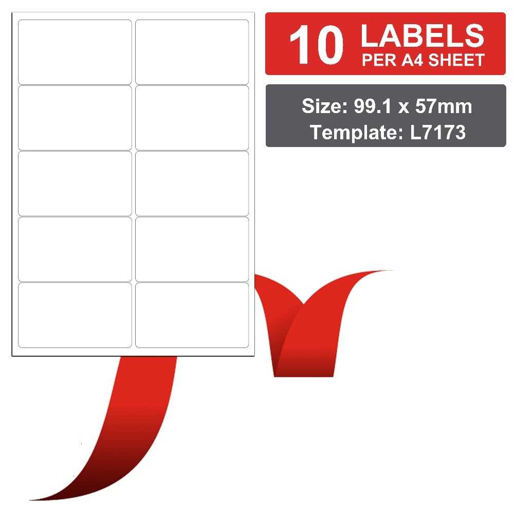 10 Labels Per A4 Sheet 99.1 X 57Mm – 100 Sheets Office Mailing Labels |  Inkmasters Inside Word Label Template 21 Per Sheet