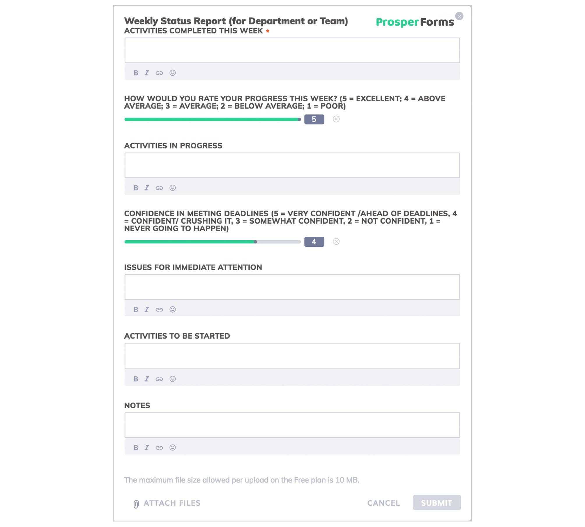 10 Outstanding Templates Of Weekly Reports | Free Download With Regard To Manager Weekly Report Template