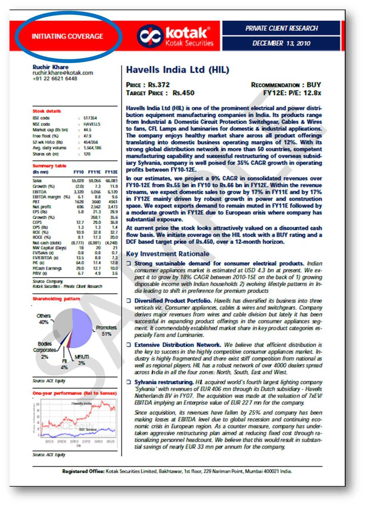 10 Powerful Golden Rules To Write Equity Research Report Intended For Stock Analysis Report Template