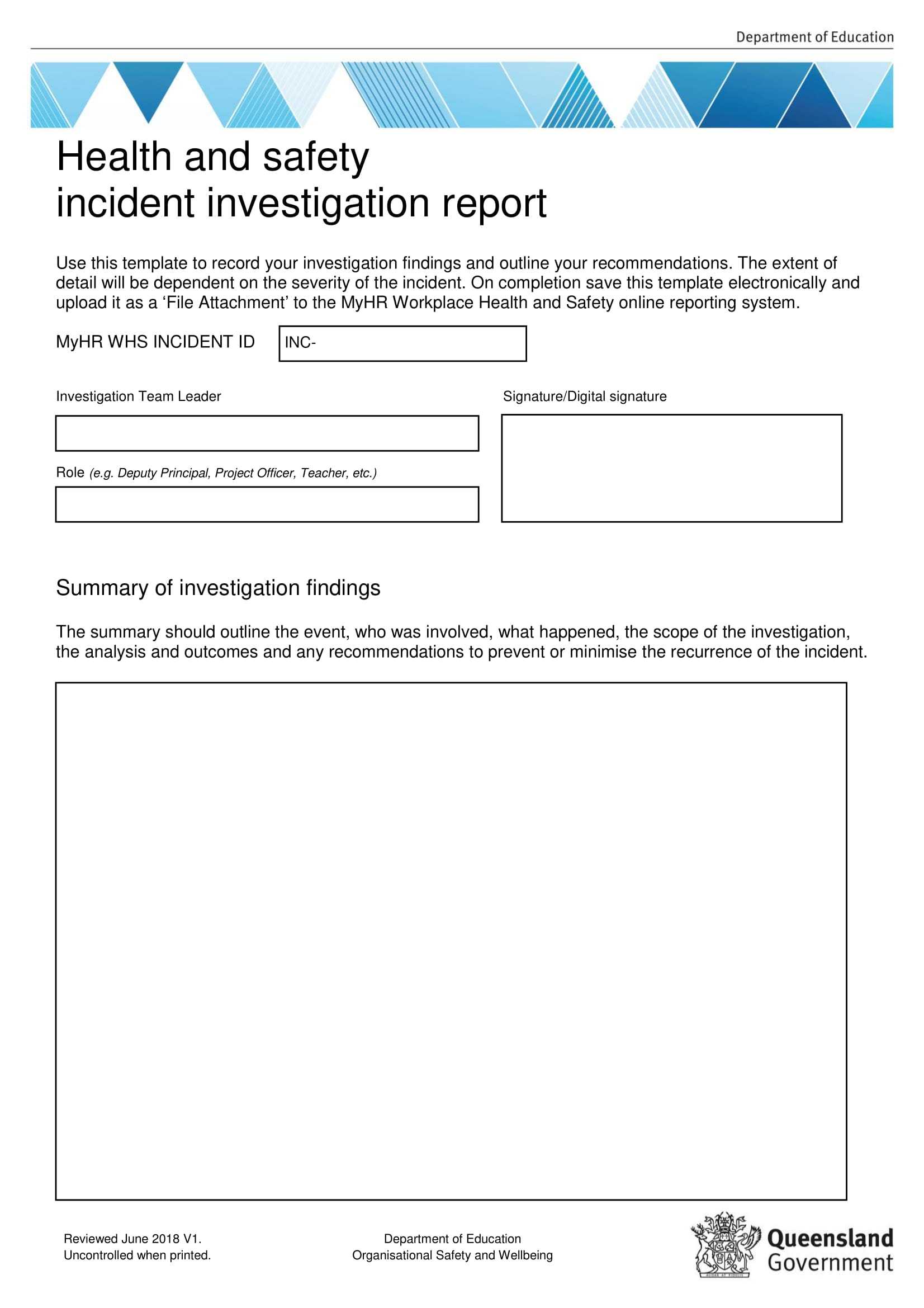 10+ Workplace Investigation Report Examples – Pdf | Examples For Workplace Investigation Report Template