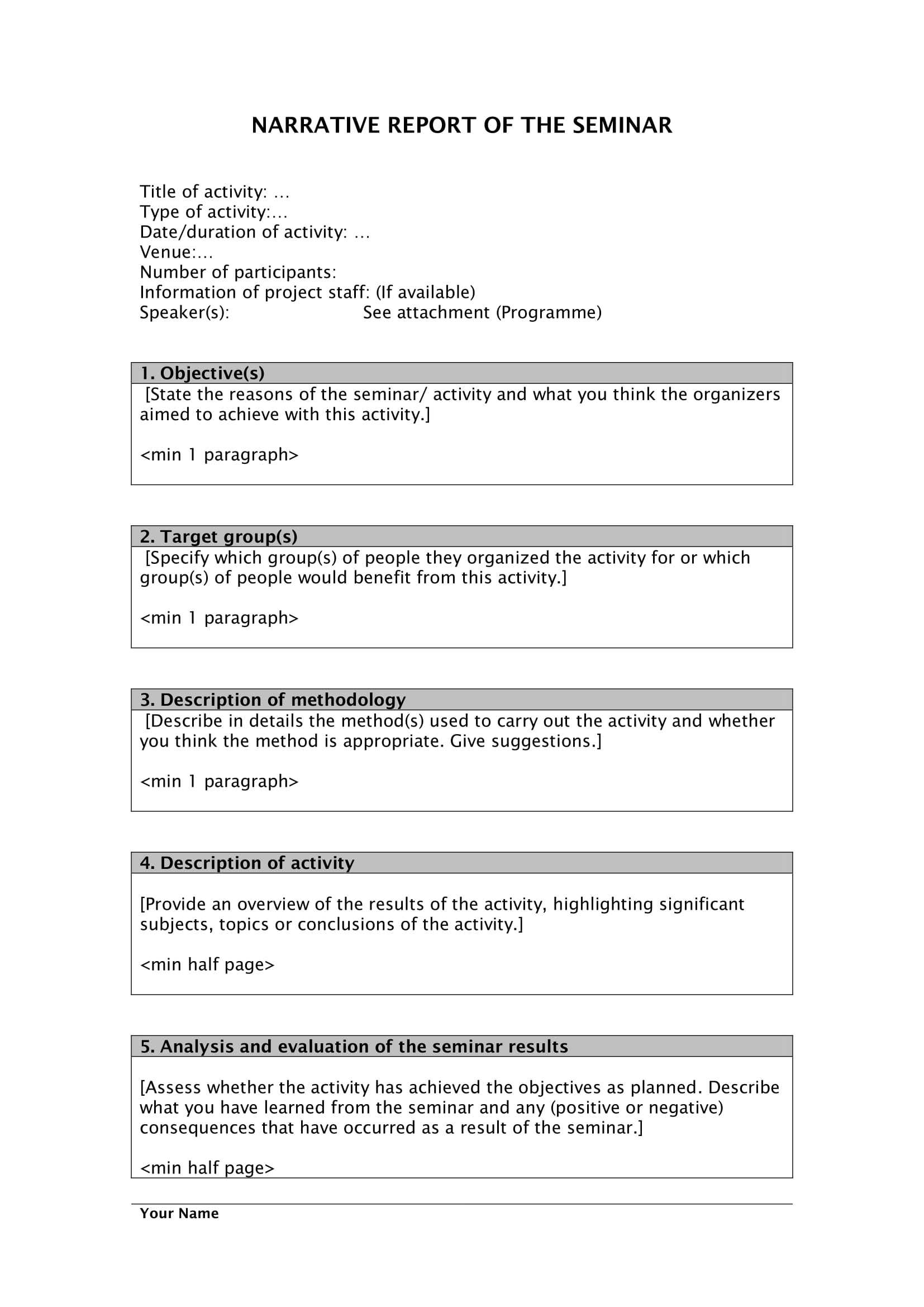 11+ Narrative Report Examples – Pdf | Examples For Focus Group Discussion Report Template