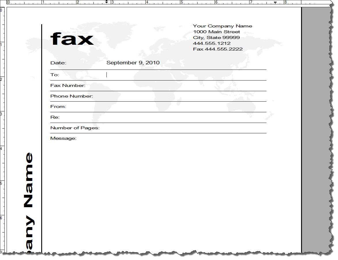 15 Cover Page Template Word 2010 Images – Cover Page Regarding Fax Cover Sheet Template Word 2010
