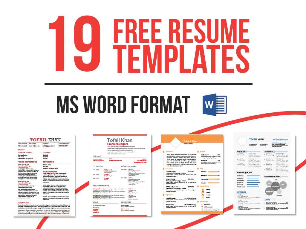 19 Free Resume Templates Download Now In Ms Word On Behance With Regard To Free Downloadable Resume Templates For Word