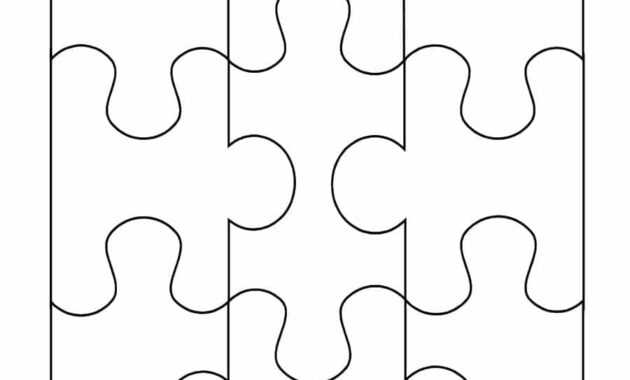 19 Printable Puzzle Piece Templates ᐅ Templatelab with Blank Jigsaw Piece Template