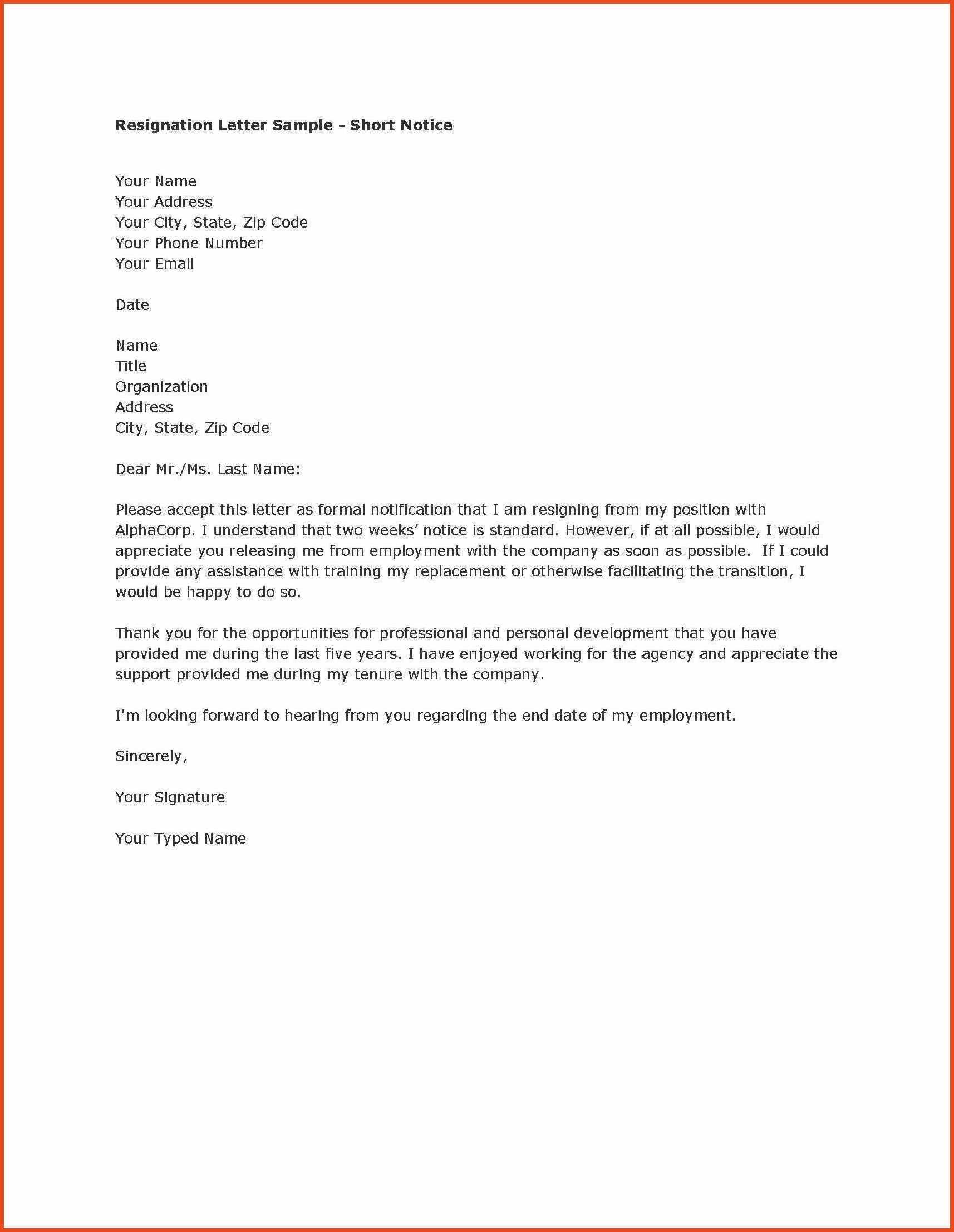 2 Weeks Notice Template Word – Calep.midnightpig.co In 2 Weeks Notice Template Word