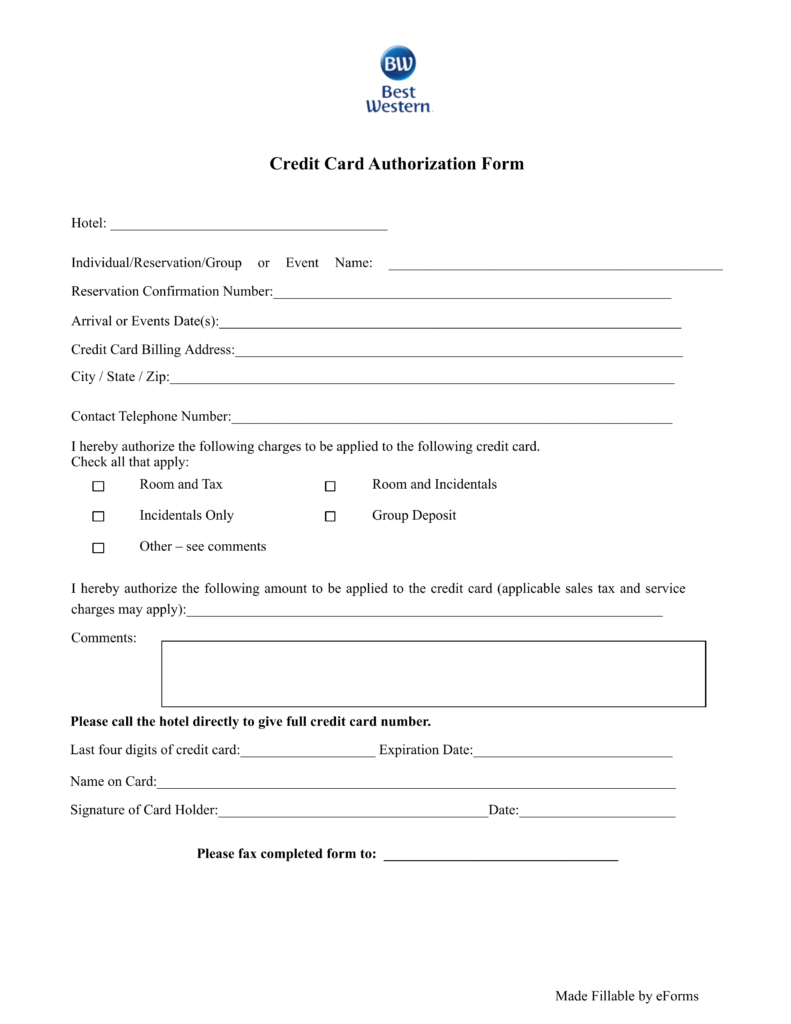 23+ Credit Card Authorization Form Template Pdf Fillable 2020!! In Credit Card Authorization Form Template Word
