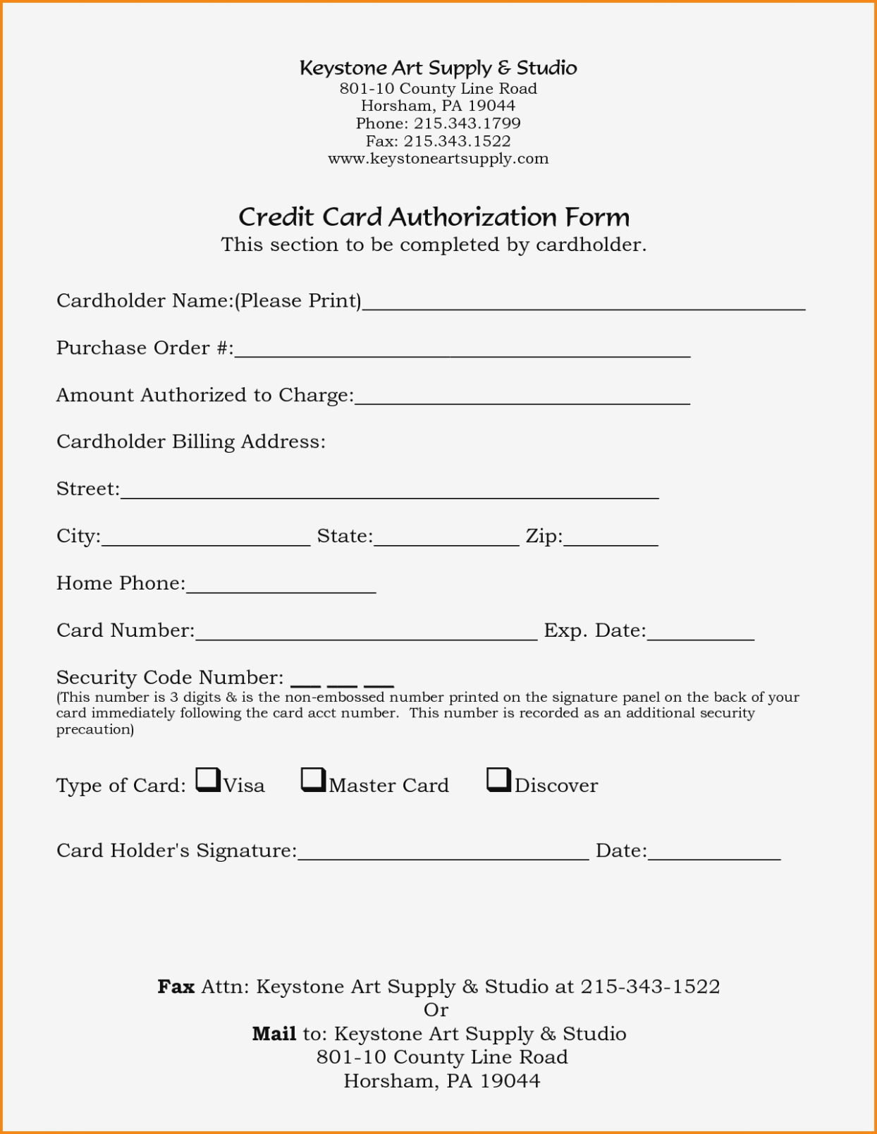 23+ Credit Card Authorization Form Template Pdf Fillable 2020!! Inside Credit Card Authorization Form Template Word