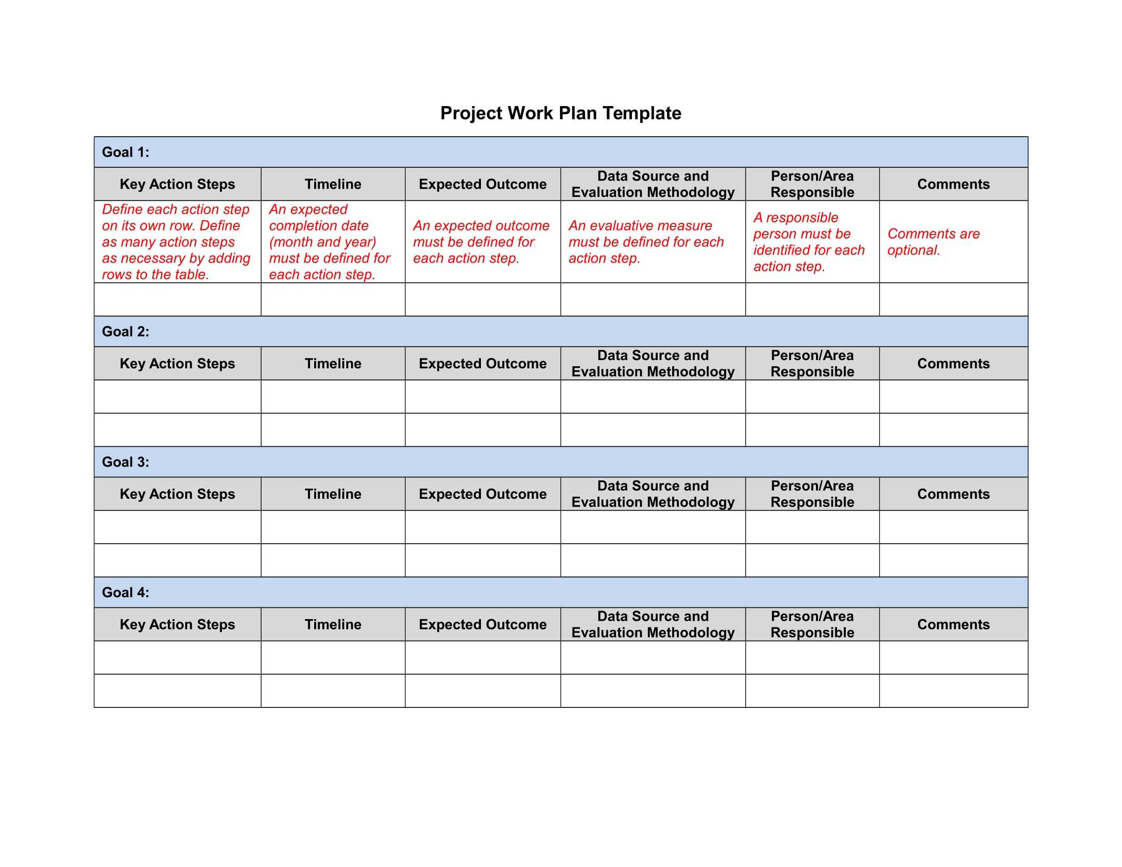 25+ Action Plan Examples – Doc | Examples Inside Work Plan Template Word