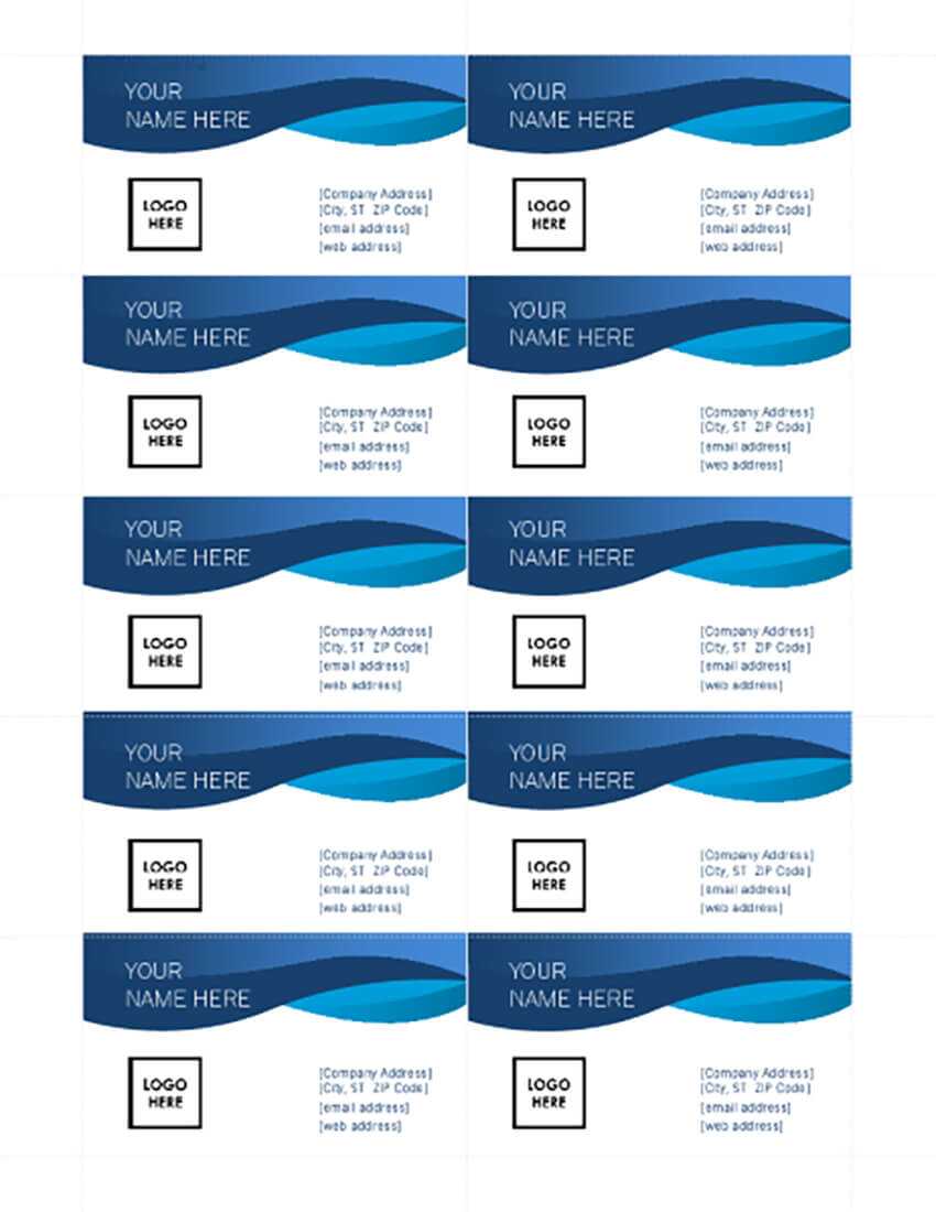 25+ Free Microsoft Word Business Card Templates (Printable Regarding Plain Business Card Template Word