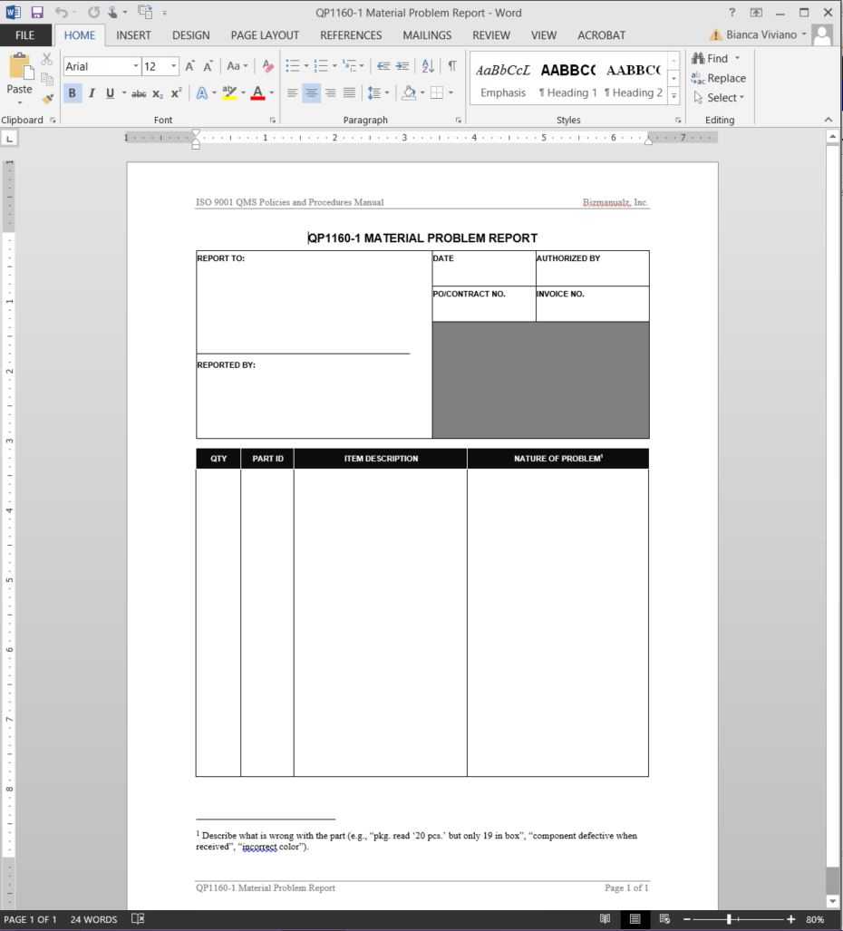28+ [ Problem Report Template ] | Activity Analysis Template Regarding Software Problem Report Template
