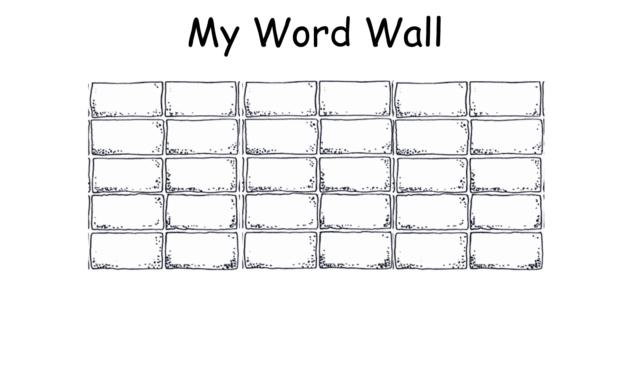 28+ [ Word Wall Template Free ] | 8 Best Images Of Personal in Blank Word Wall Template Free