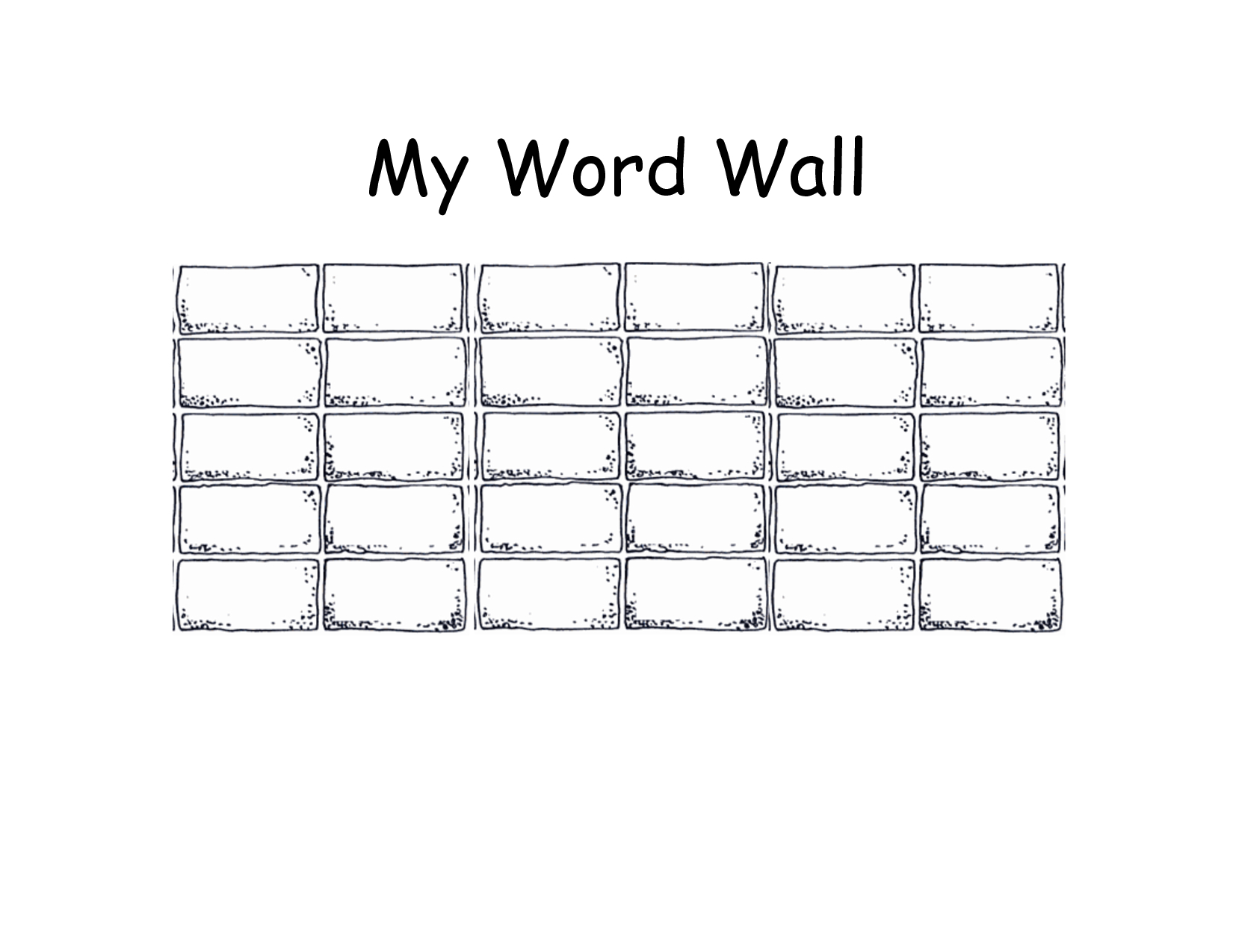 28+ [ Word Wall Template Free ] | 8 Best Images Of Personal In Blank Word Wall Template Free