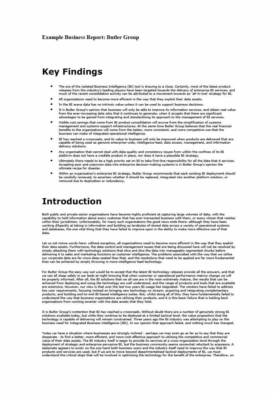 30+ Business Report Templates & Format Examples ᐅ Templatelab Regarding Simple Business Report Template