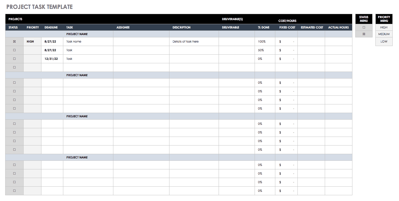 30+ Free Task And Checklist Templates | Smartsheet With Daily Task List Template Word