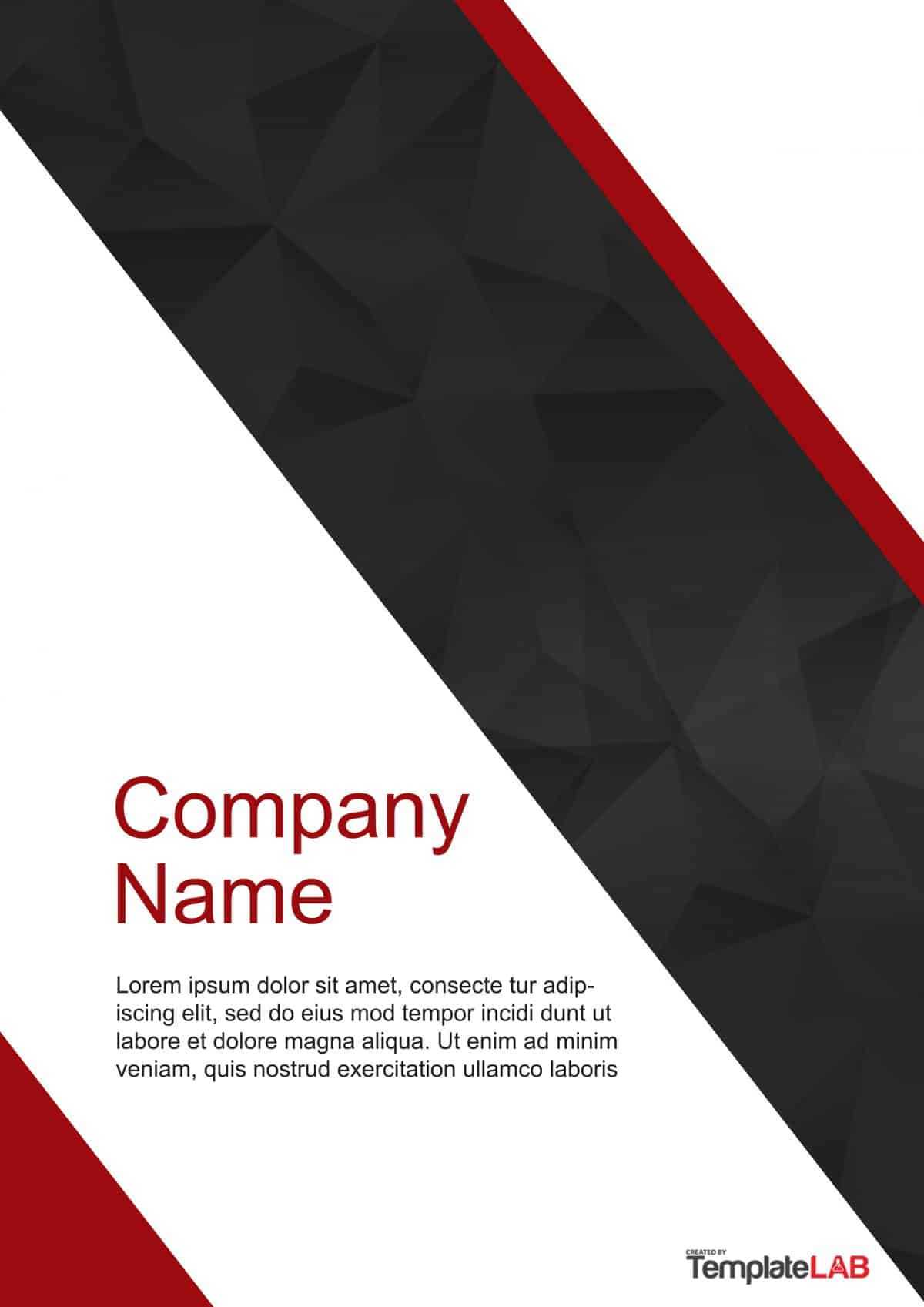 39 Amazing Cover Page Templates (Word + Psd) ᐅ Templatelab For Word Report Cover Page Template
