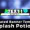 3D Advanced Minecraft Server Banner Template (Gif) – "splash Potion" Within Minecraft Server Banner Template