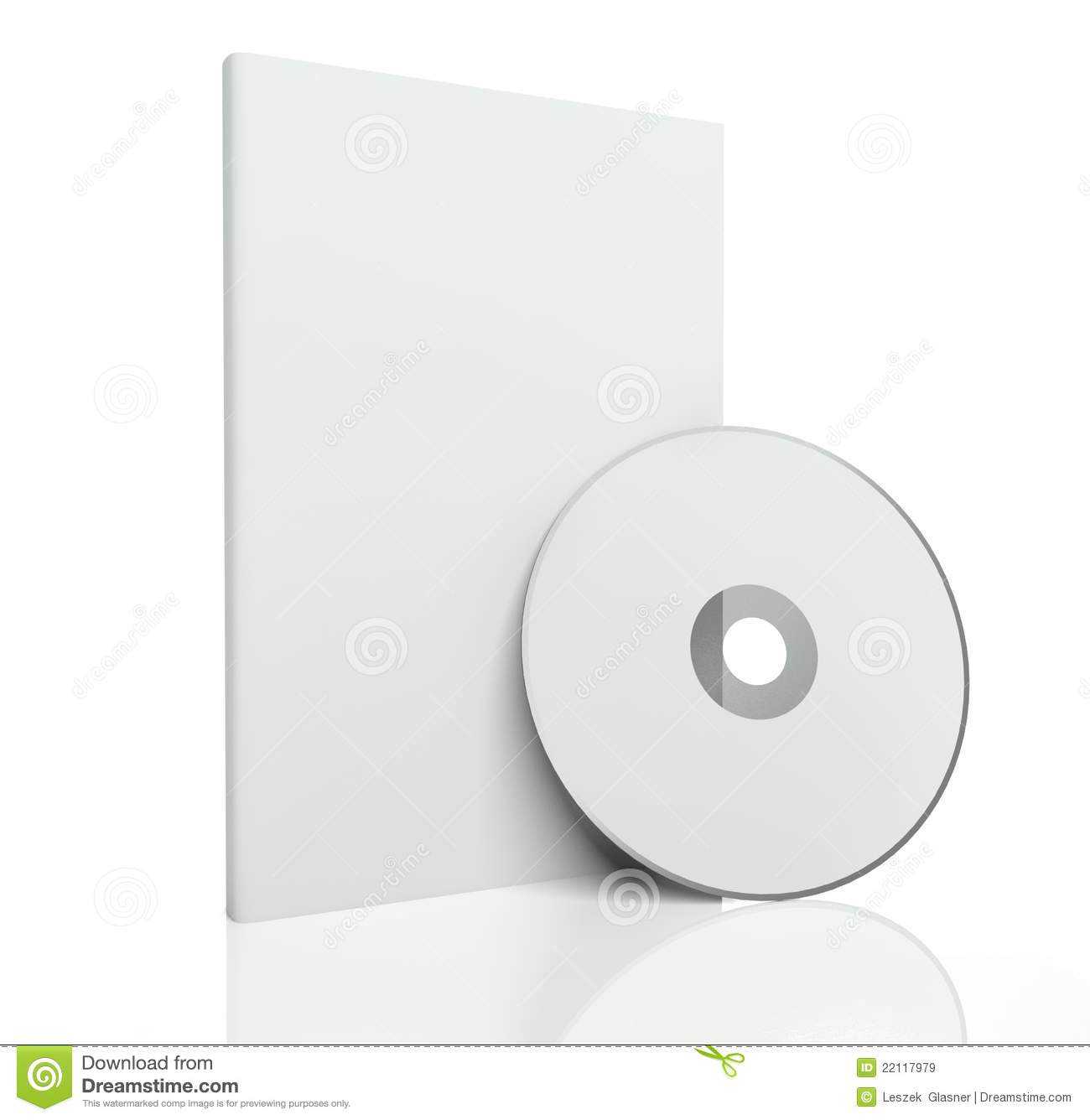 3D Blank Box And Cd Or Dvd Disk Stock Illustration With Regard To Blank Cd Template Word