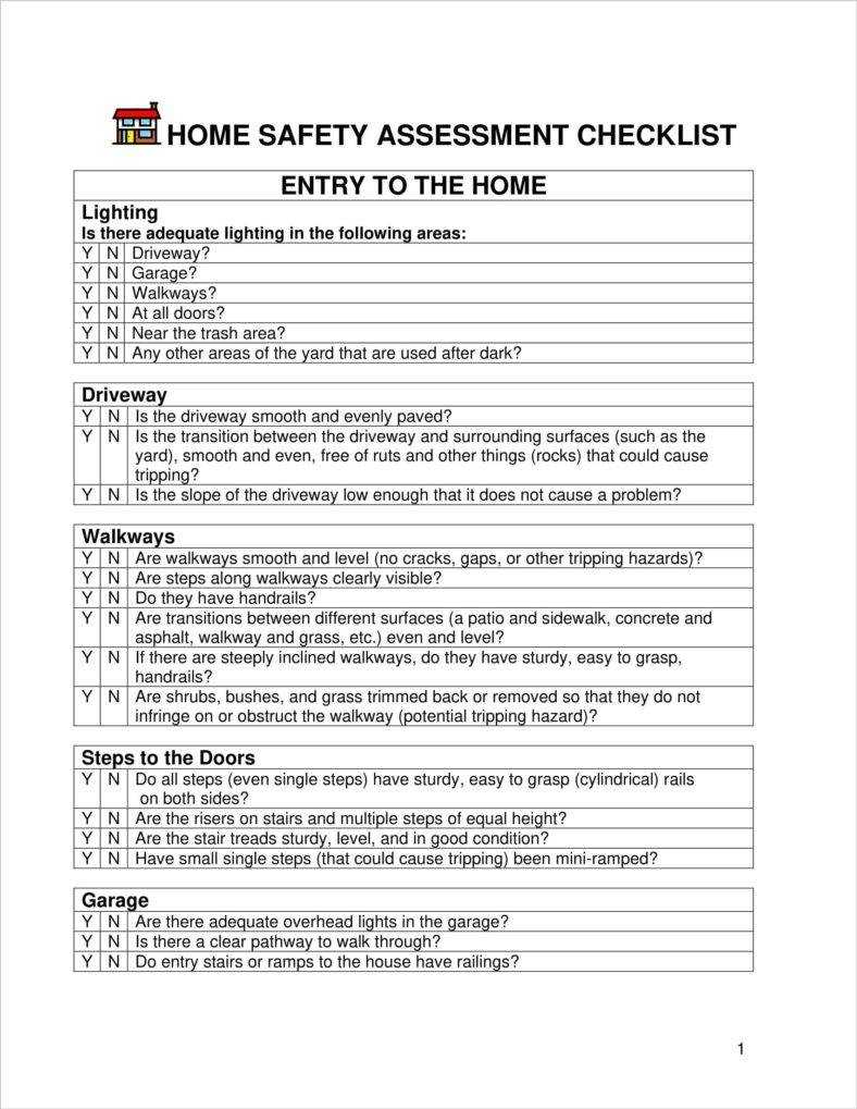 4+ Home Safety Assessment Templates – Pdf, Doc | Free With Regard To Safety Analysis Report Template