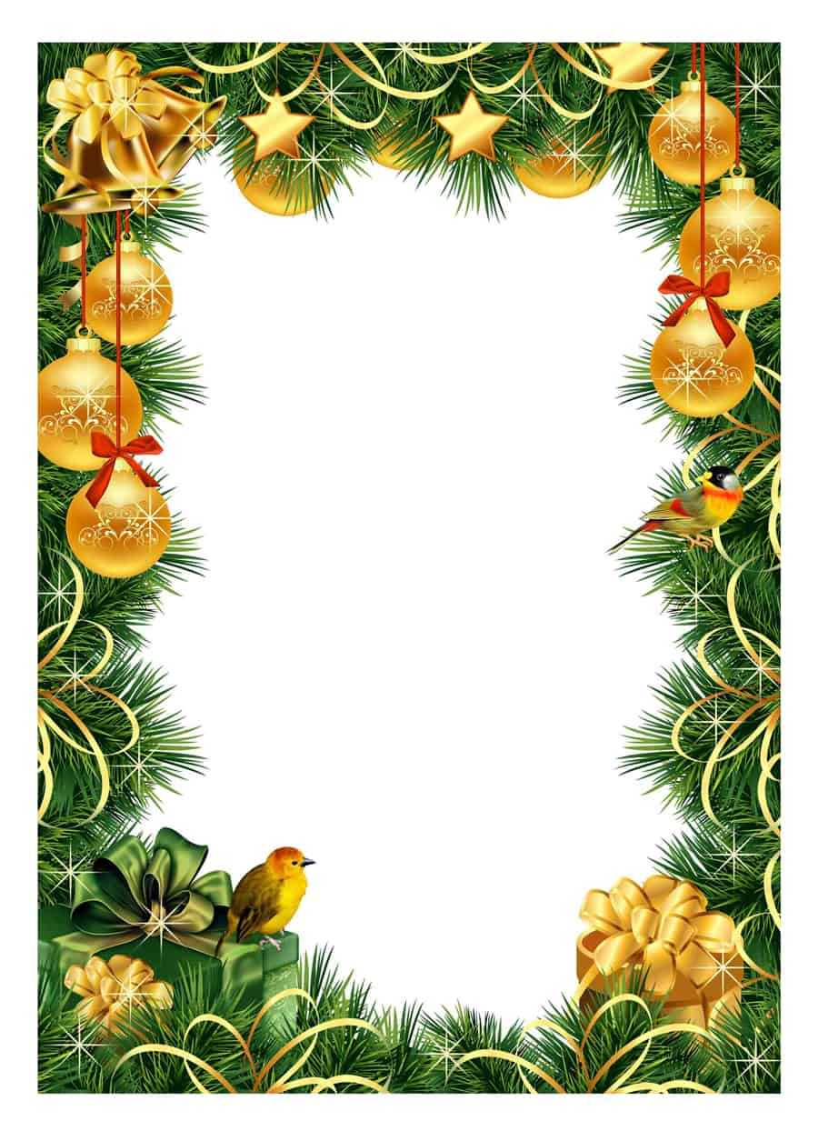 40+ Free Christmas Borders And Frames – Printable Templates In Christmas Border Word Template