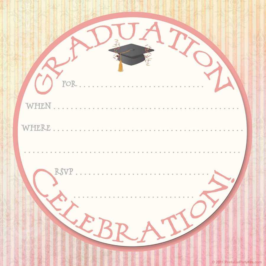 40+ Free Graduation Invitation Templates ᐅ Templatelab Regarding Graduation Party Invitation Templates Free Word