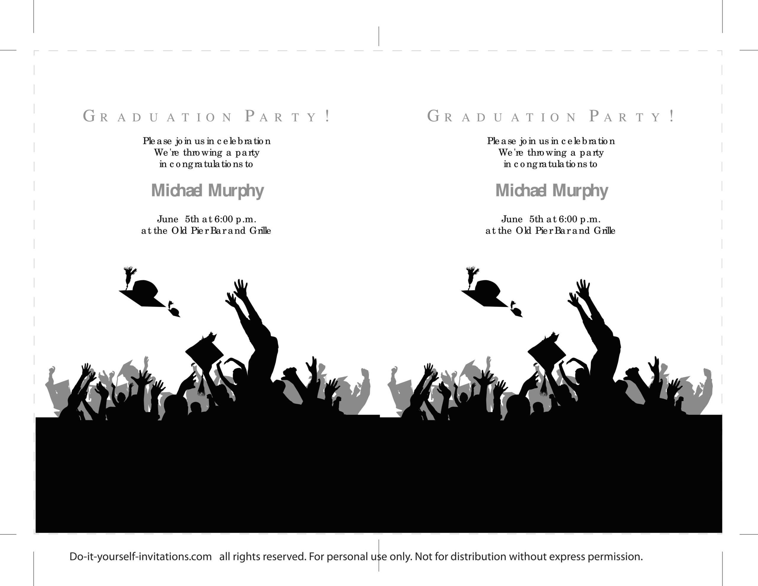 40+ Free Graduation Invitation Templates ᐅ Templatelab With Regard To Free Graduation Invitation Templates For Word