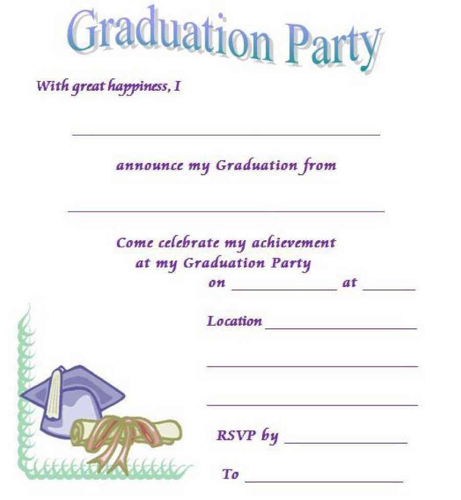 40+ Free Graduation Invitation Templates ᐅ Templatelab With Regard To Graduation Party Invitation Templates Free Word