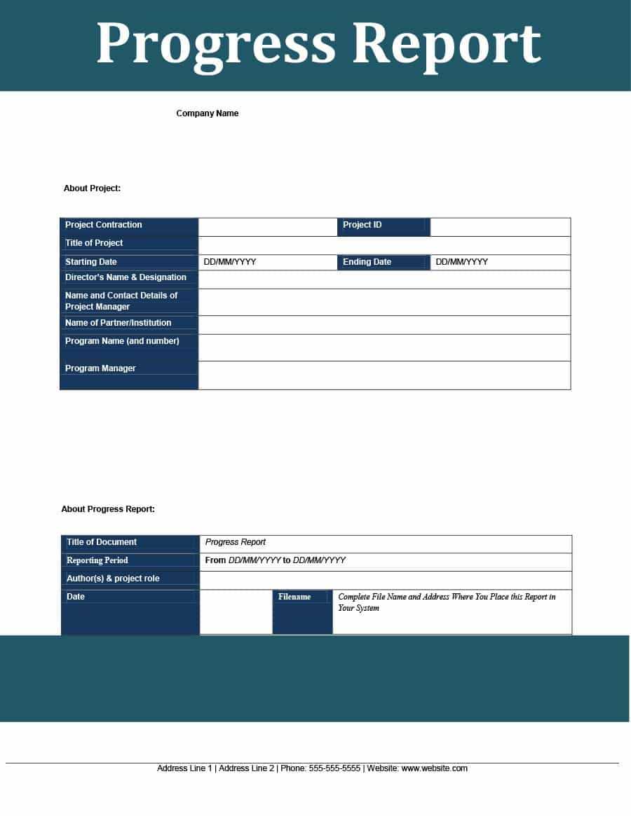 40+ Project Status Report Templates [Word, Excel, Ppt] ᐅ Inside Research Project Progress Report Template