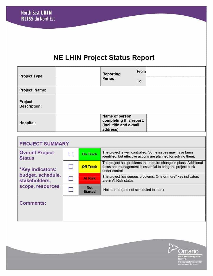 40+ Project Status Report Templates [Word, Excel, Ppt] ᐅ Intended For One Page Project Status Report Template