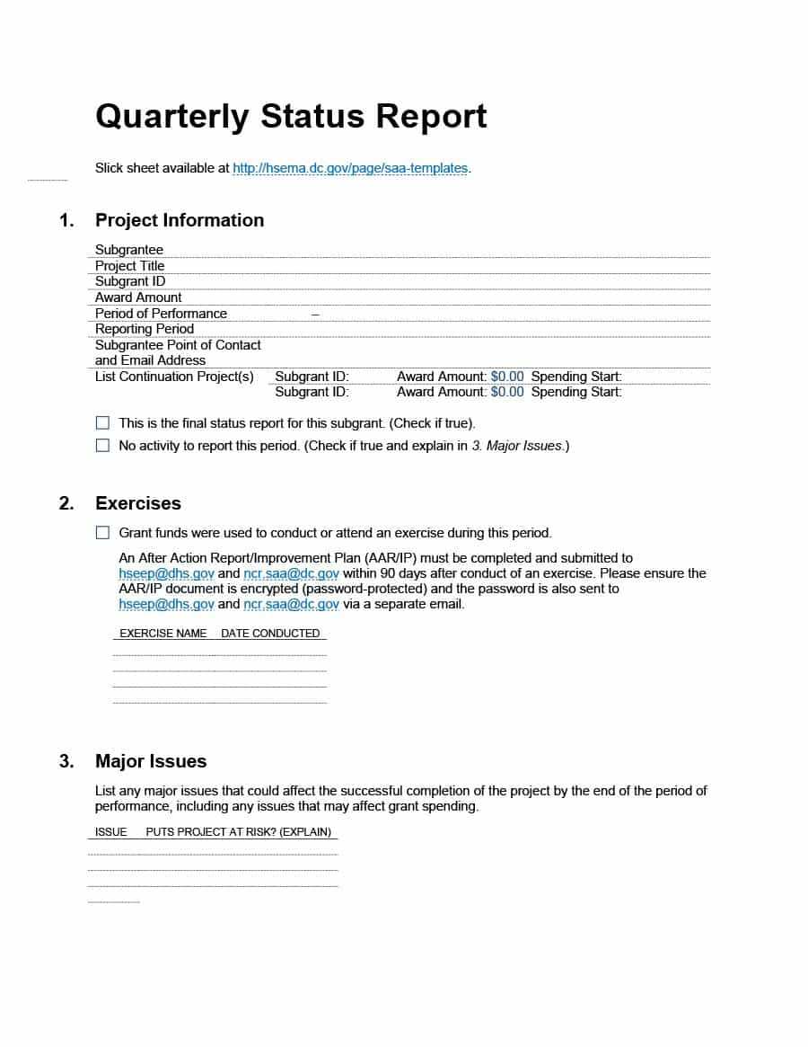 40+ Project Status Report Templates [Word, Excel, Ppt] ᐅ Pertaining To Funding Report Template