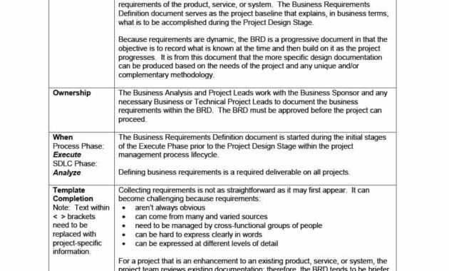 40+ Simple Business Requirements Document Templates ᐅ in Product Requirements Document Template Word