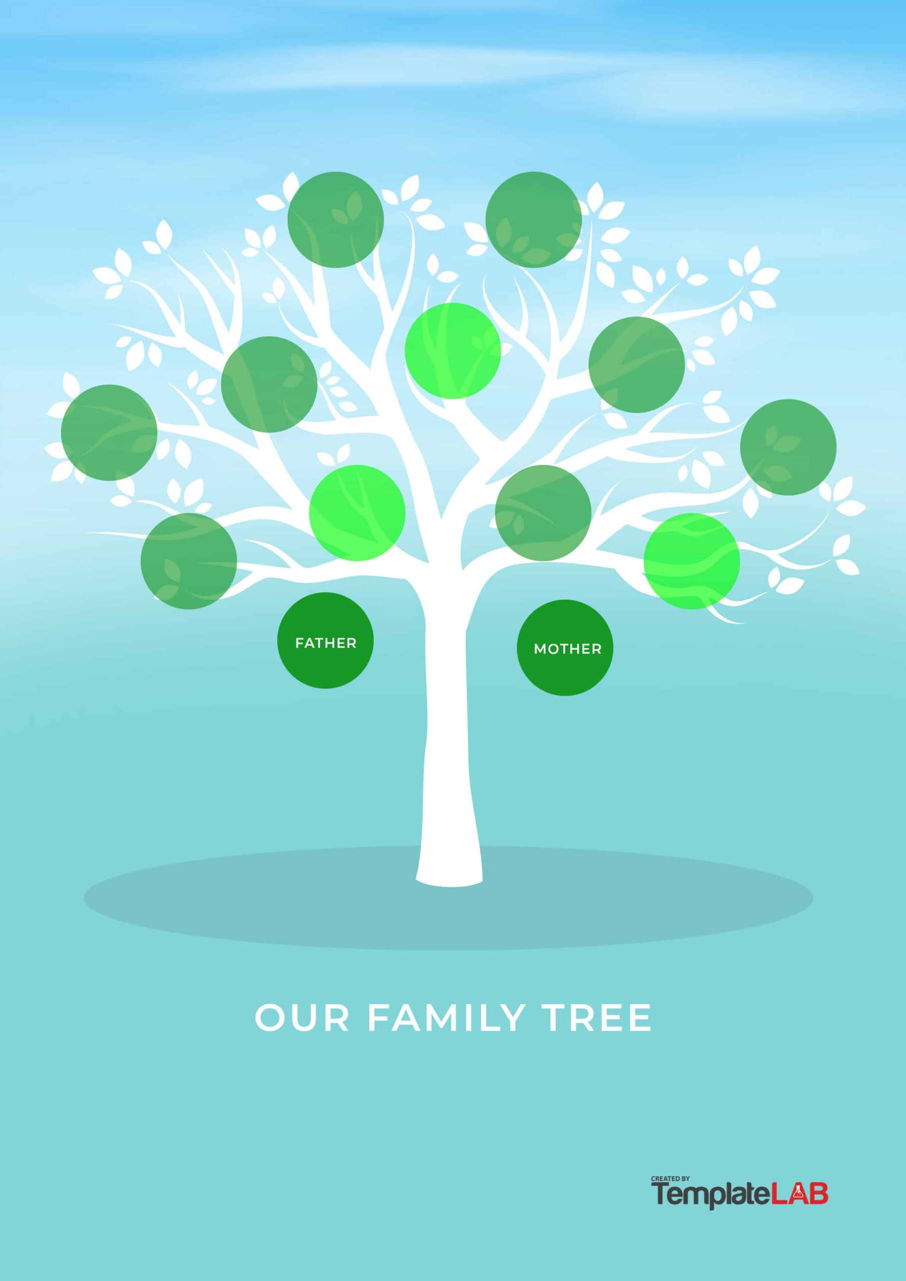 41+ Free Family Tree Templates (Word, Excel, Pdf) ᐅ Templatelab Within 3 Generation Family Tree Template Word