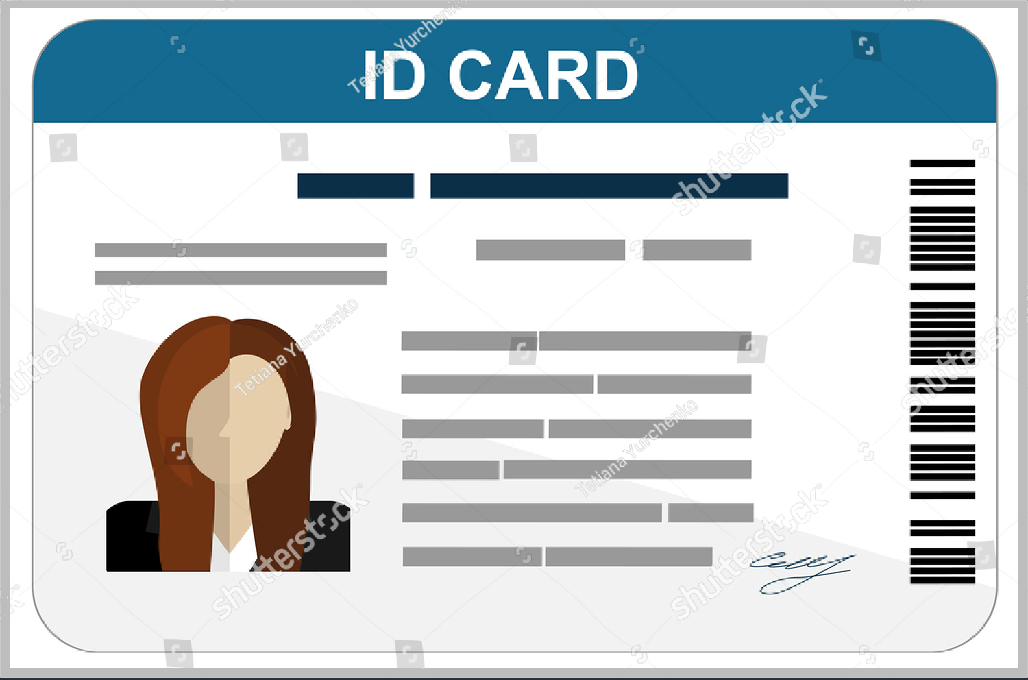 43+ Professional Id Card Designs – Psd, Eps, Ai, Word | Free Within Id Badge Template Word