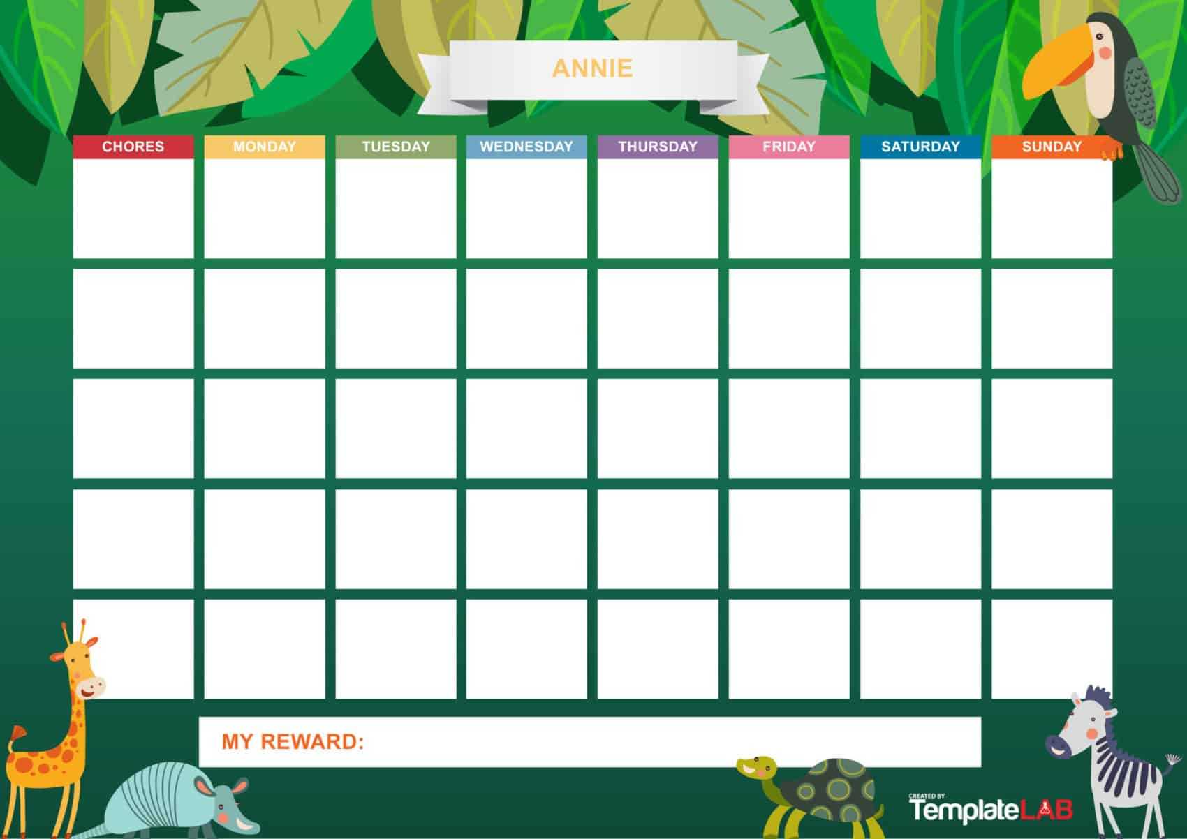 44 Printable Reward Charts For Kids (Pdf, Excel & Word) Pertaining To Making Words Template
