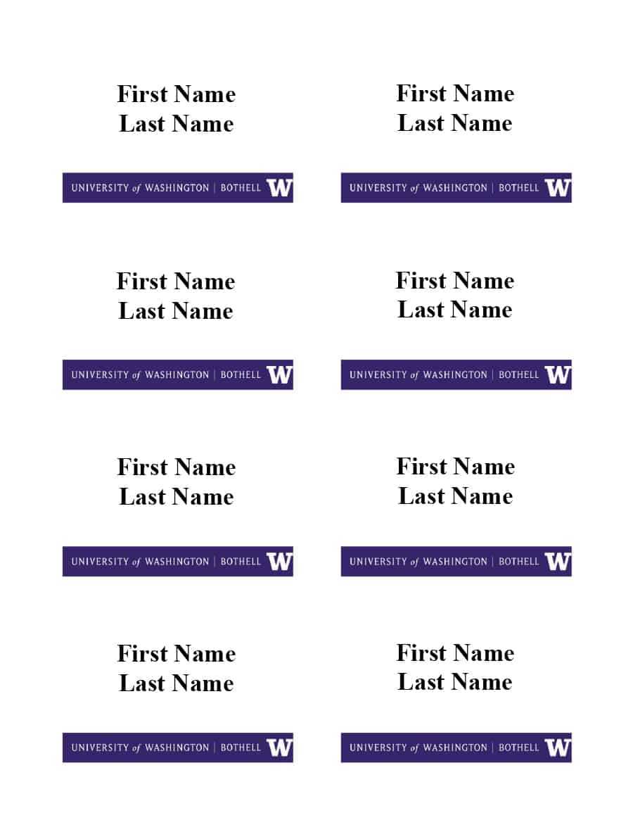 47 Free Name Tag + Badge Templates ᐅ Templatelab Within Name Tag Template Word 2010