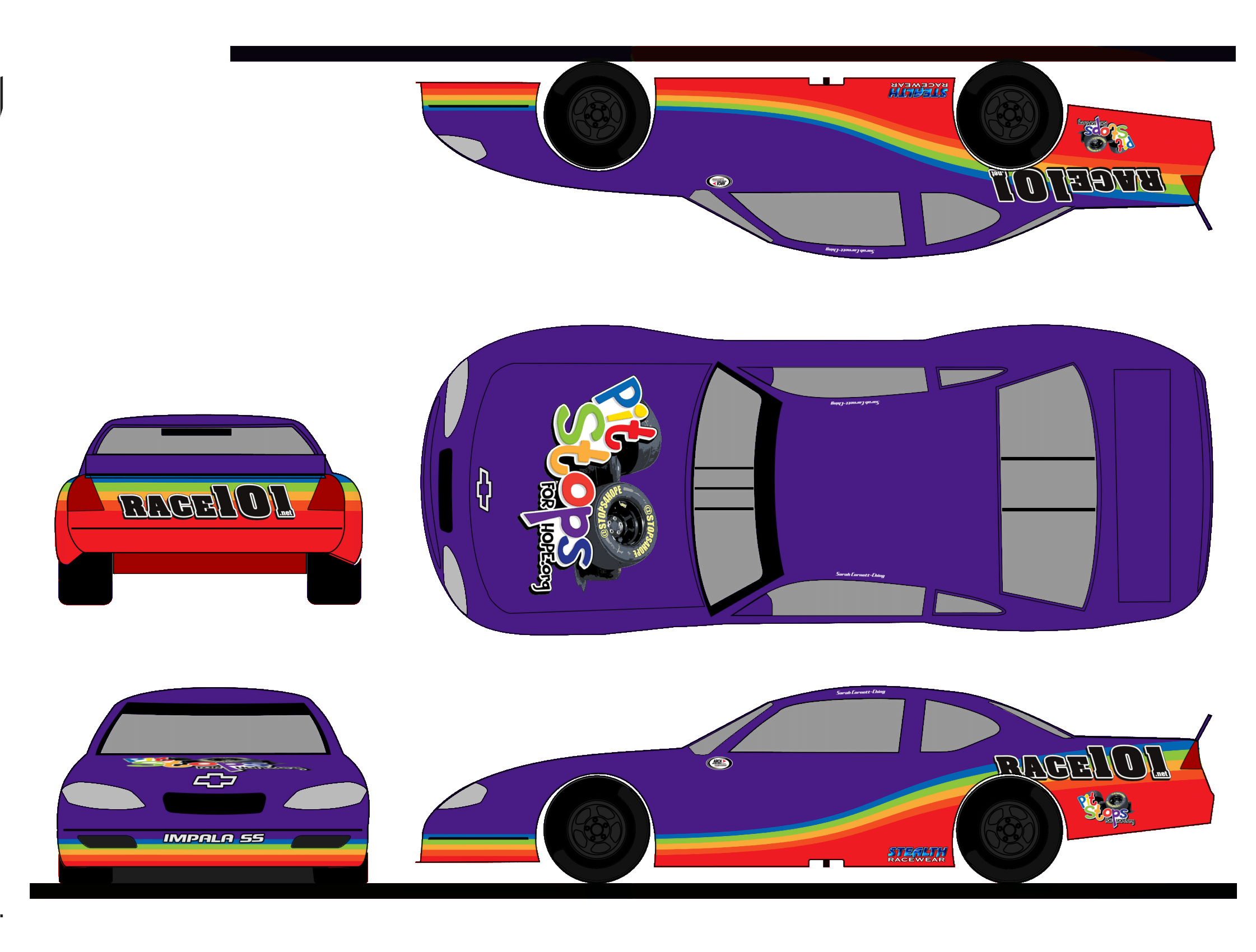 5 Steps To Create A Paint Scheme Mockup | The Colors Of The Race With Regard To Blank Race Car Templates