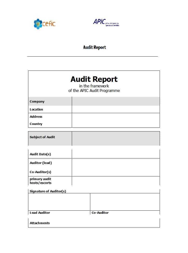 50 Free Audit Report Templates (Internal Audit Reports) ᐅ For Template For Audit Report