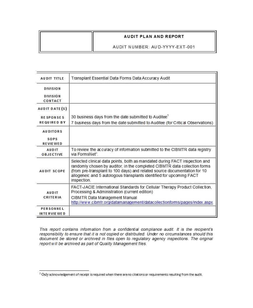 50 Free Audit Report Templates (Internal Audit Reports) ᐅ Pertaining To Best Report Format Template