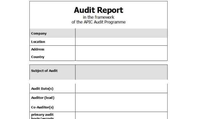 50 Free Audit Report Templates (Internal Audit Reports) ᐅ regarding It Audit Report Template Word