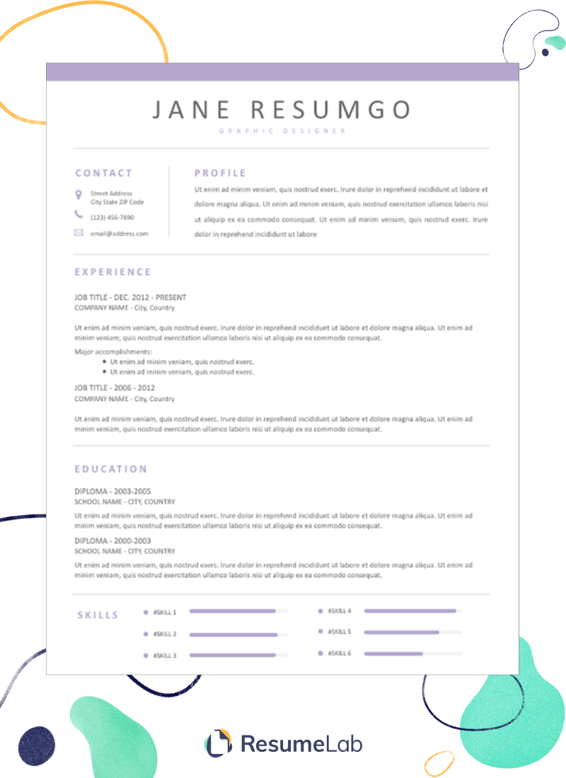 50+ Free Resume Templates For Microsoft Word To Download Regarding Free Blank Resume Templates For Microsoft Word