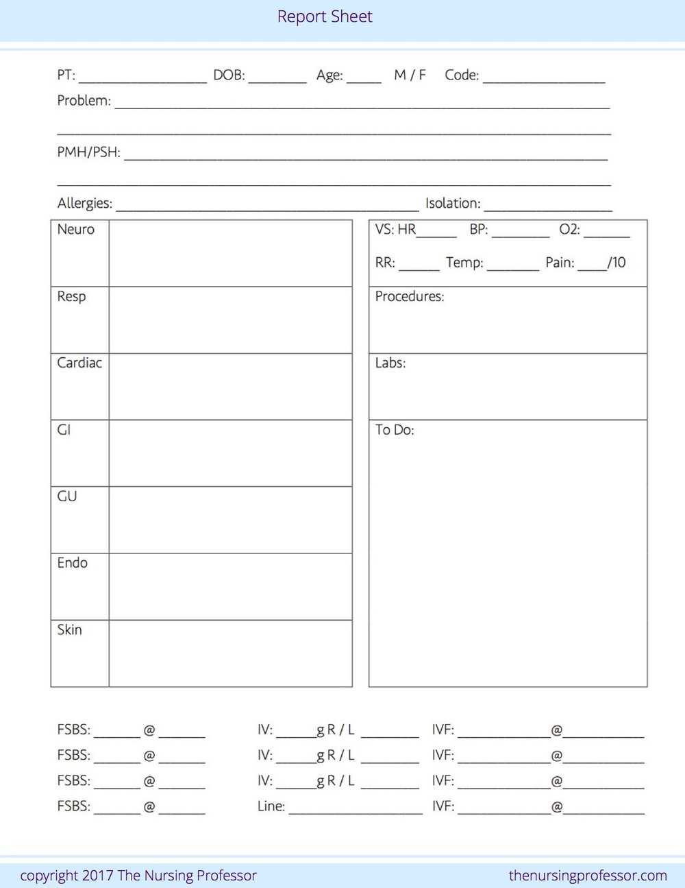 6 Tools To Help You Crush Clinicaland Make Life As A Within Nurse Shift Report Sheet Template