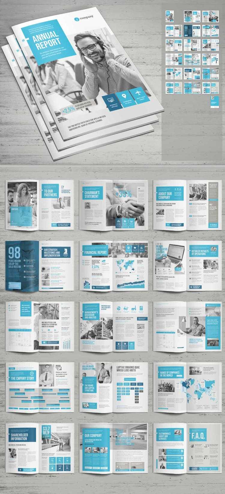 60 Best Annual Report Design Templates With Chairman's Annual Report Template