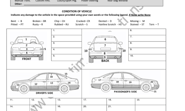 62C Vehicle Damage Report Template | Wiring Library with Car Damage Report Template