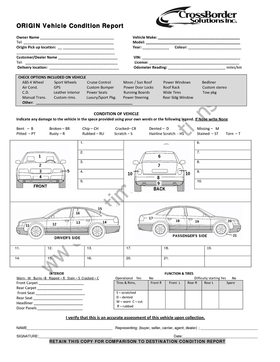 62C Vehicle Damage Report Template | Wiring Library With Car Damage Report Template