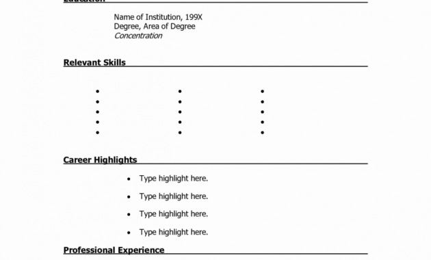 8 Blank Resume Templates For Microsoft Word Then Free in Free Printable Resume Templates Microsoft Word