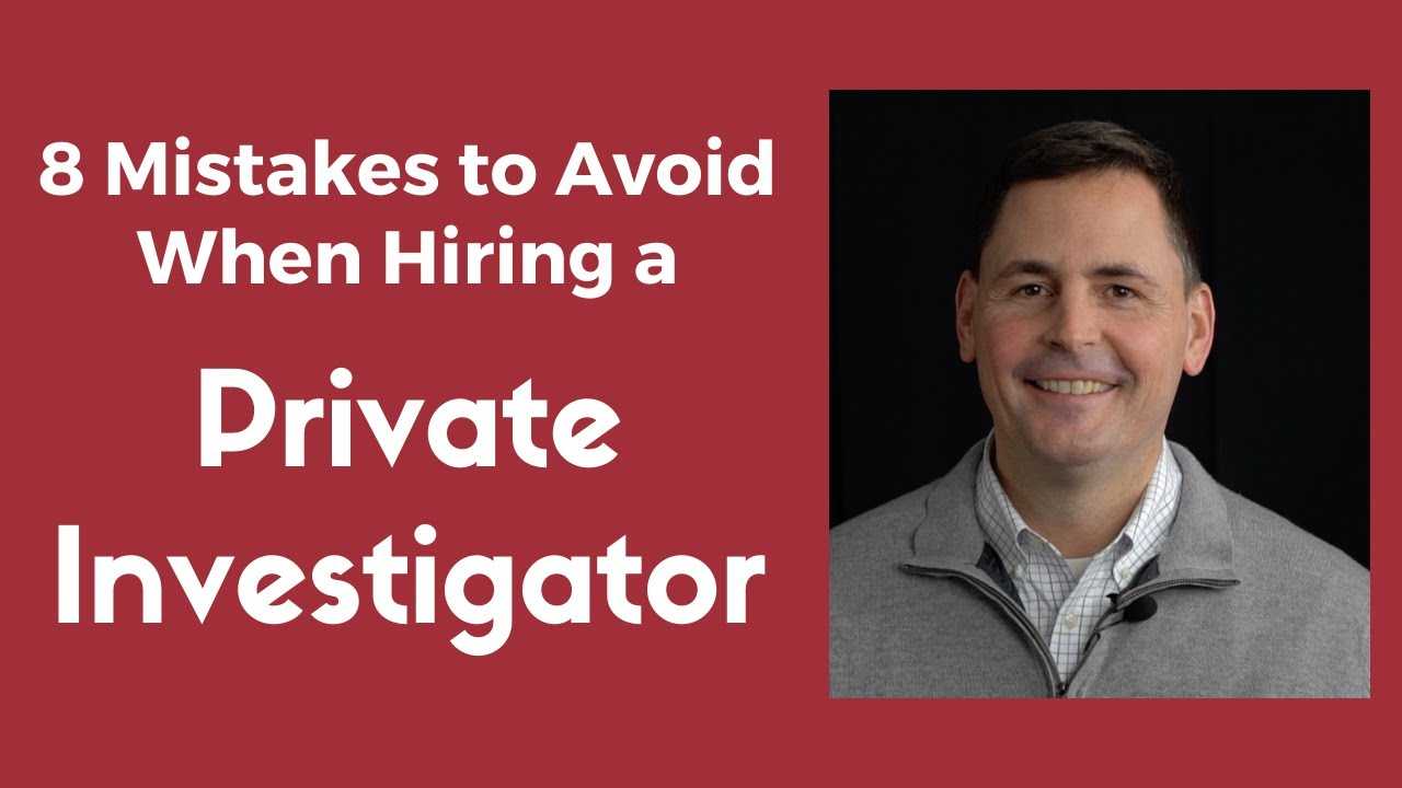 8 Mistakes To Avoid When Hiring A Private Investigator For Private Investigator Surveillance Report Template