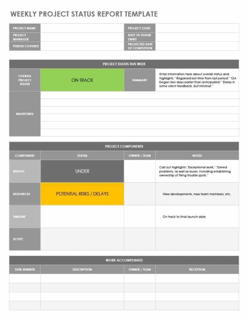 8+ Status Report Templates – In Word Excel Format With Development Status Report Template