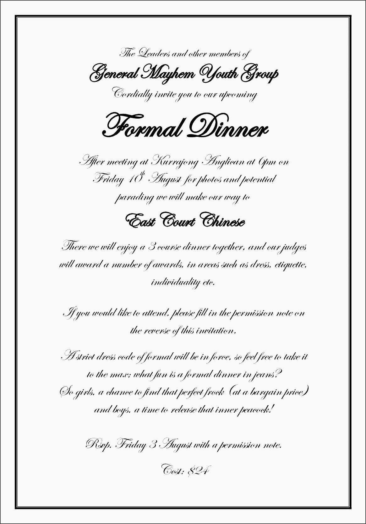 82 Customize Example Of Gala Dinner Invitation For Ms Word Regarding Free Dinner Invitation Templates For Word