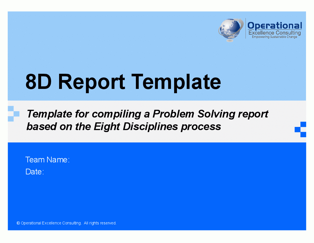 8D Report Template (Powerpoint) Slideshow View Pertaining To 8D Report Template