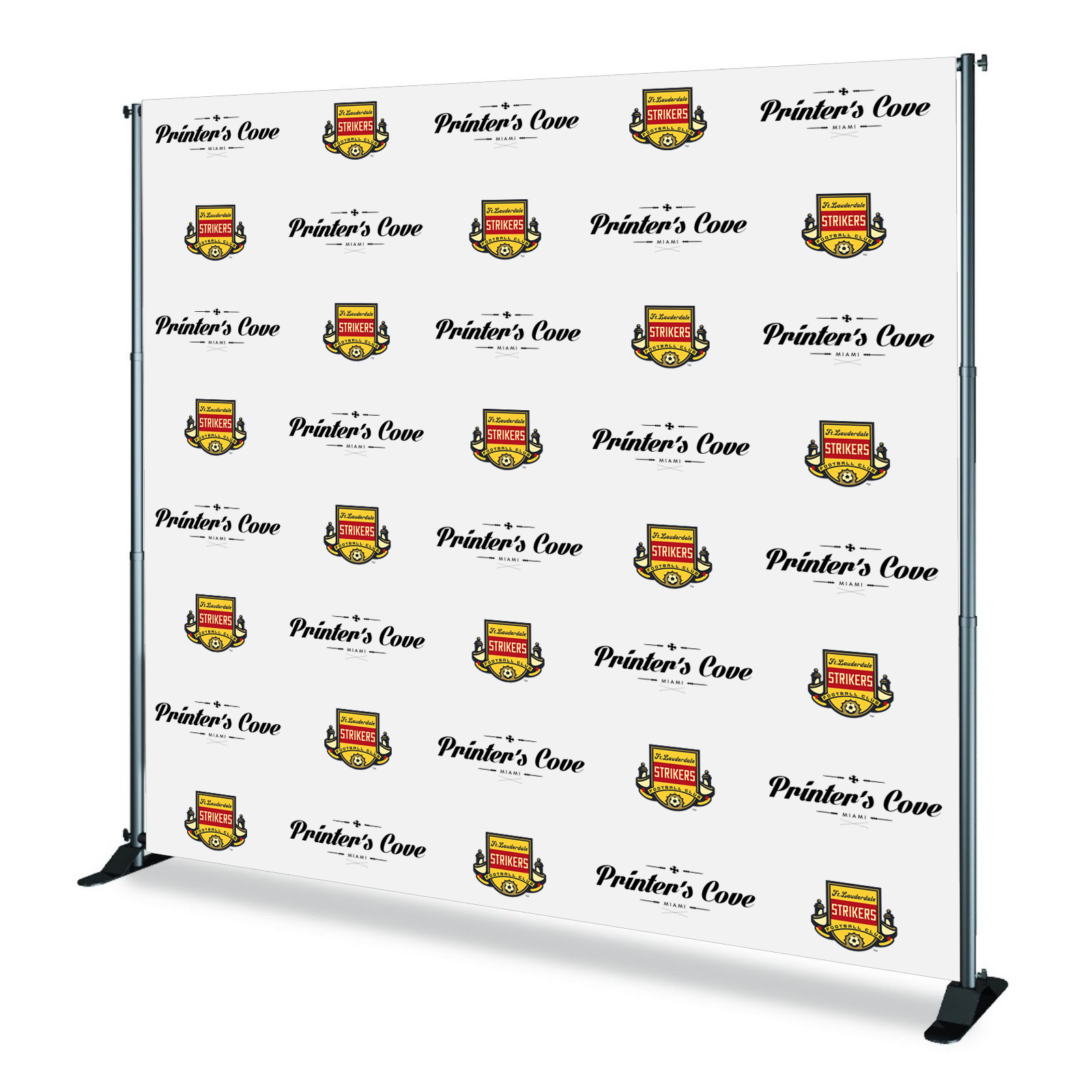 8X8 Vinyl Step And Repeat Backdrop / Hardware Inside Step And Repeat Banner Template
