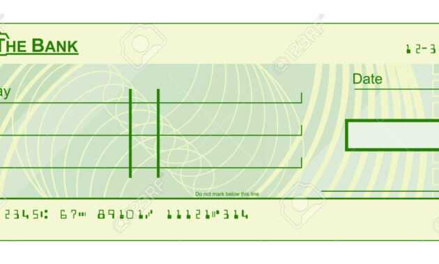 A Blank Cheque Check Template Illustration with Blank Cheque Template Download Free